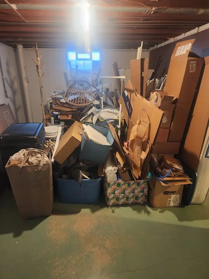 Roll-off dumpster container at job site for Concrete Dumpster Rental in South Brunswick